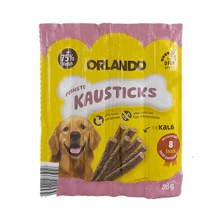 تشویقی مدادی سگ اورلاندو با طعم گوشت گوساله بسته 4 عددی