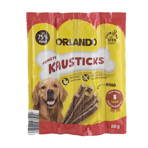 تشویقی مدادی سگ اورلاندو با طعم گوشت گاو 4 عددی