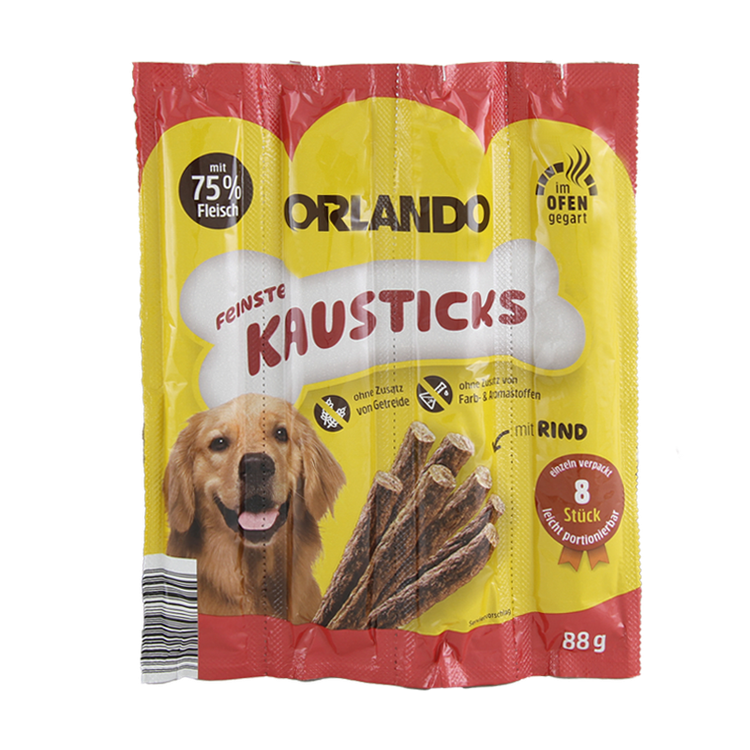 تشویقی مدادی سگ اورلاندو با طعم گوشت گاو 4 عددی