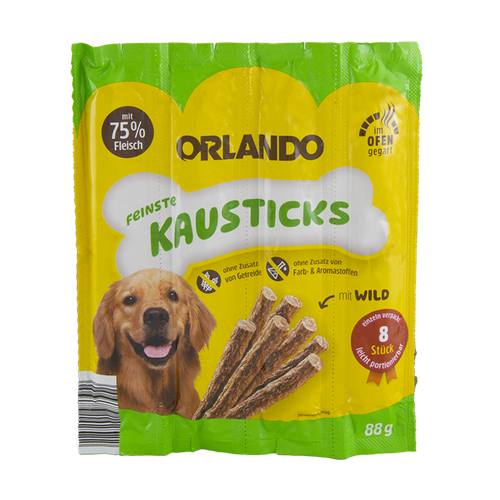 تشویقی مدادی سگ اورلاندو با طعم گوشت شکاری بسته 4 عددی