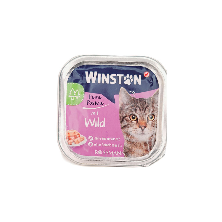 ووم گربه با طعم پرنده شکاری 100 گرمی وینستون (winston)