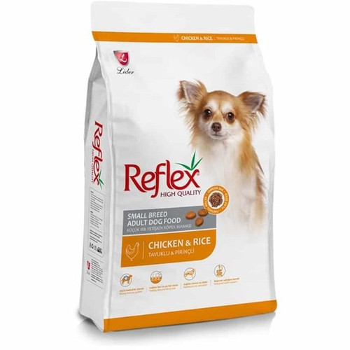 غذای خشک سگ بالغ نژاد کوچک رفلکس با طعم مرغ( فله 1 کیلو گرم)