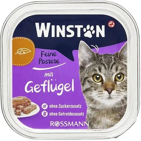 ووم گربه وینستون طعم مرغ – وزن 100 گرم