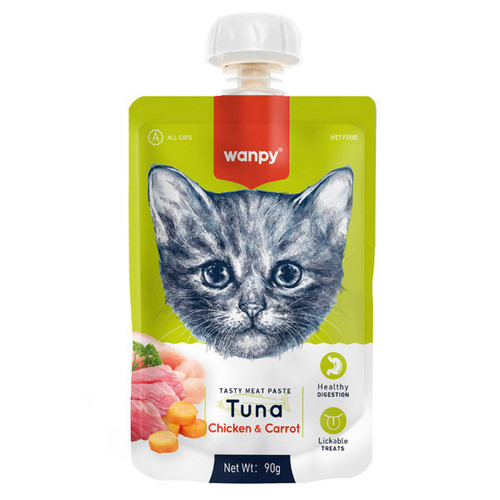 پودینگ ونپی گربه طعم مرغ و ماهی تن و هویج Wanpy Tuna chicken and carrot