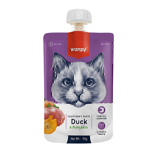 پودینگ غذای گربه ونپی با طعم اردک و کدوحلوایی وزن 90 گرم