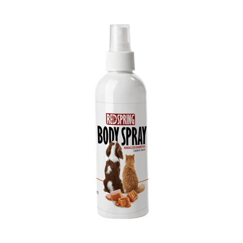 اسپری ضد عفونی بدن سگ و گربه رد اسپرینگ با رایحه کارامل 150 میل