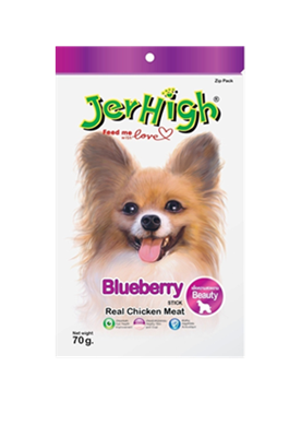 تشویقی سگ با طعم بلوبری جرهای مدل Chicken Sticks