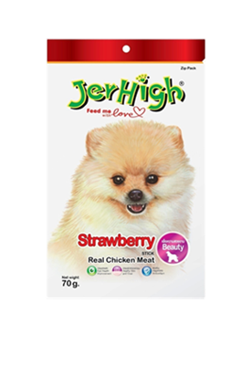 تشویقی سگ جرهای با طعم توت فرنگی و مرغ