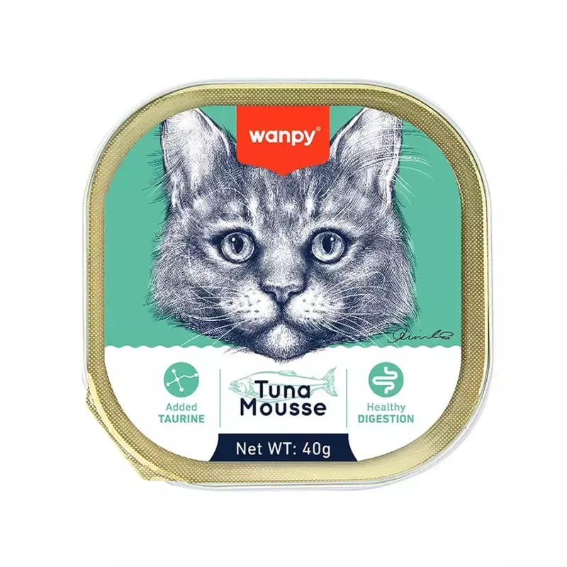 ووم گربه ونپی با طعم ماهی تن مدل پته ای 40 گرم