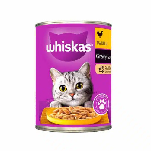 خرید کنسرو ویسکاس مرغ برای گربه بالغ | Whiskas Chicken 400g